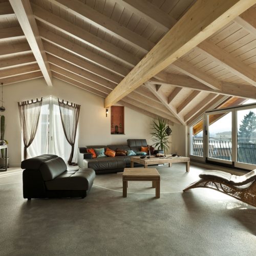 23448715 - interior new loft, ethnic furniture, living room